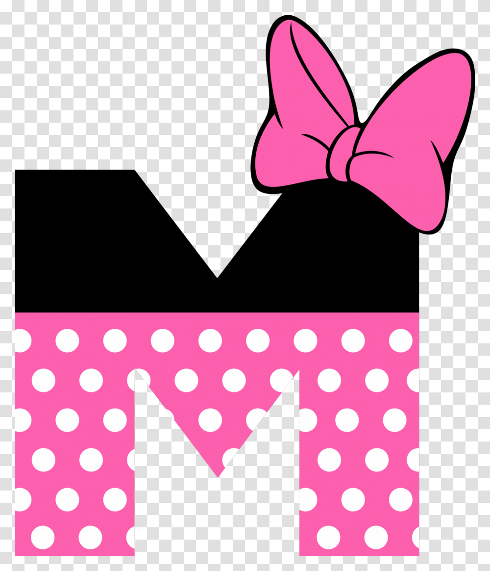 Letter M Minnie Mouse, Texture, Polka Dot, Tie, Accessories Transparent Png