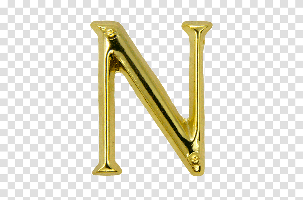 Letter N, Alphabet, Sink Faucet, Gold Transparent Png