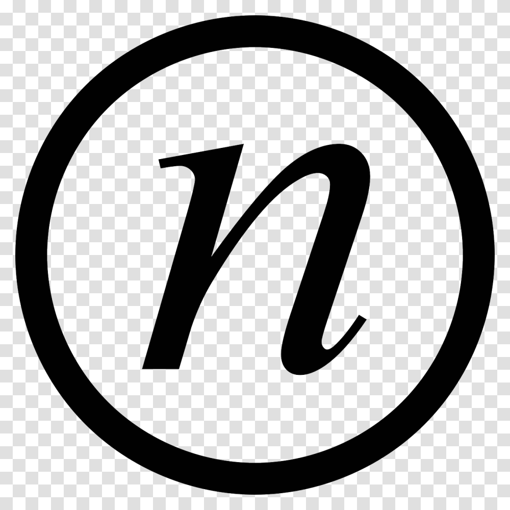 Letter N In Circle, Number, Tape Transparent Png