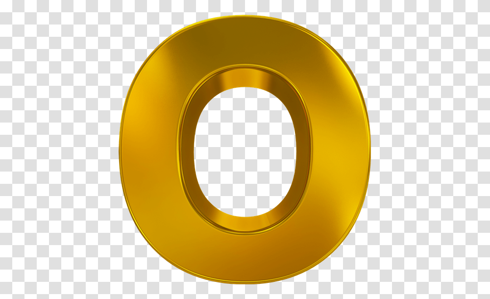 Letter O, Alphabet, Gold, Label Transparent Png