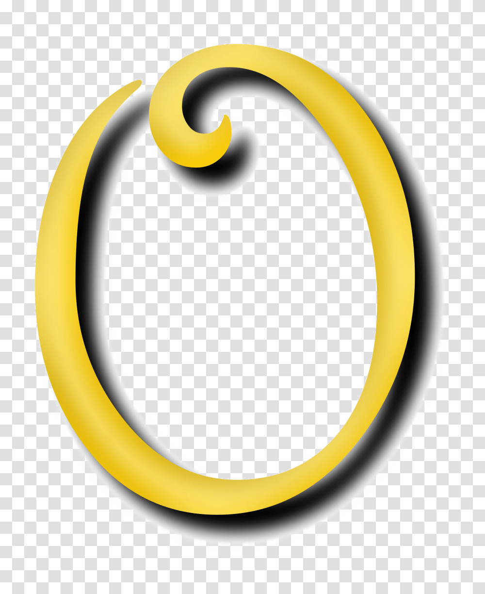 Letter O Image Arts, Label, Banana, Plant Transparent Png