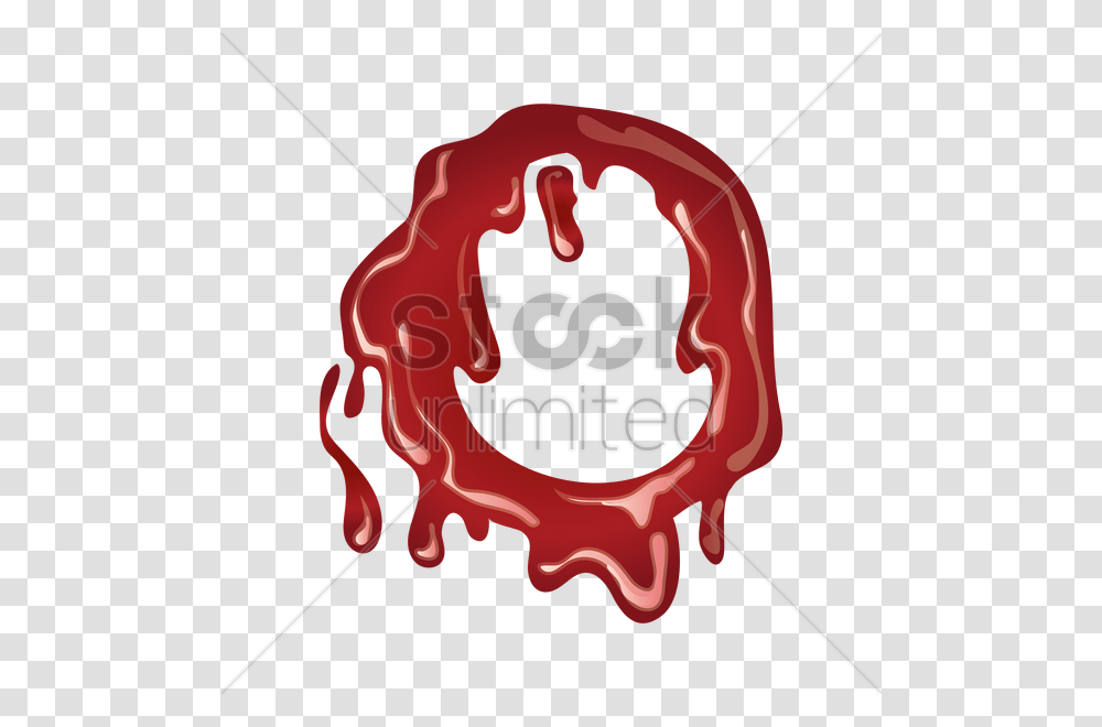 Letter O With Dripping Blood Vector Image, Ketchup, Food, Heart, Label Transparent Png