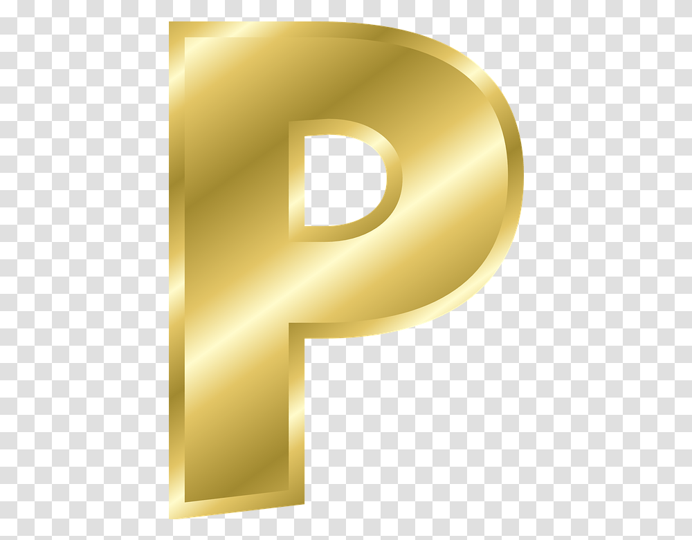 Letter P Capital Letter A Gold Design, Symbol, Number, Text, Cross Transparent Png