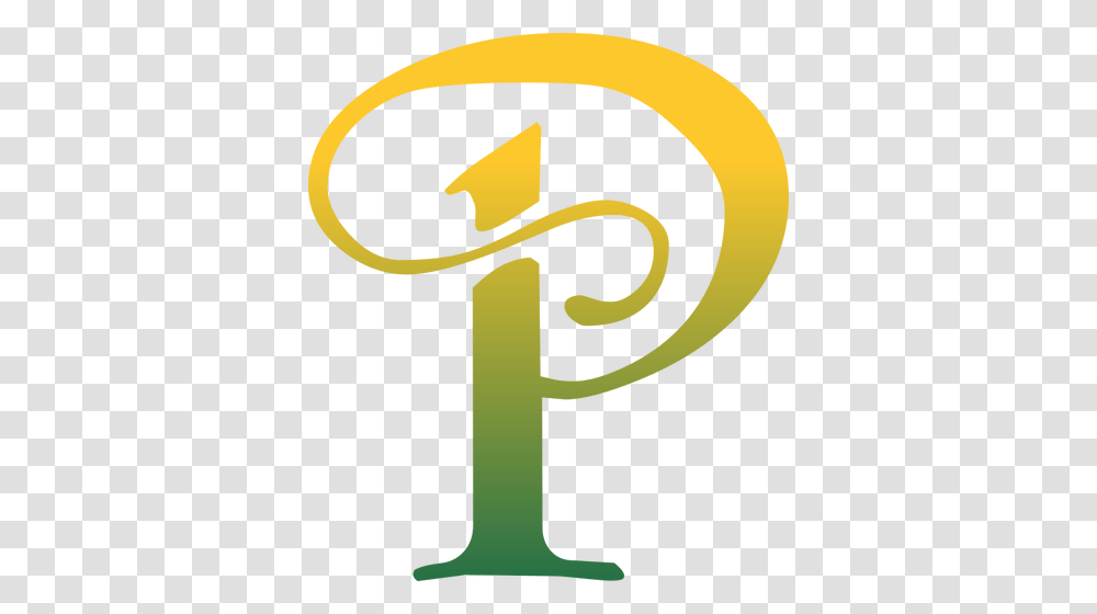 Letter P In Arty Style, Cross, Number Transparent Png