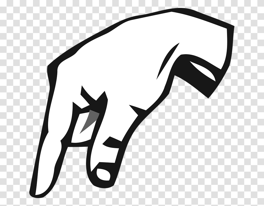 Letter Q In Sign Language, Hand, Stencil, Axe, Tool Transparent Png