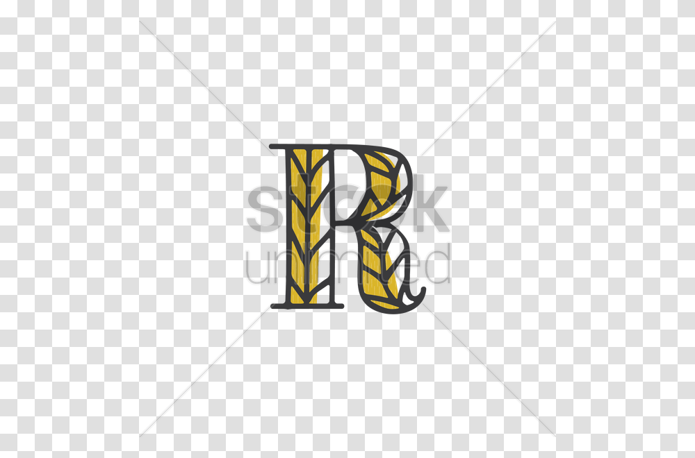Letter R With Organic Grain Design Vector Image, Sport, Golf, Golf Club Transparent Png