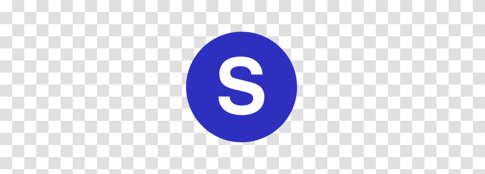 Letter S In A Cercle Blue Clip Art, Moon, Nature, Number Transparent Png