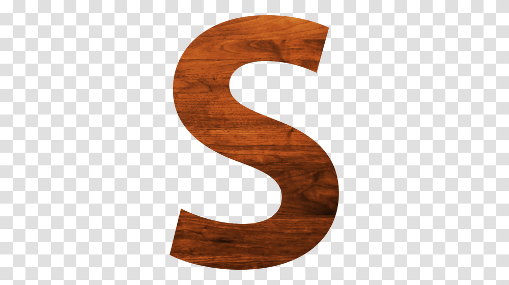 Letter S In Wooden Texture, Apparel, Silhouette, Number Transparent Png