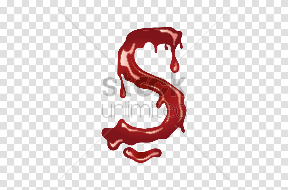 Letter S With Dripping Blood Vector Image, Stick, Weapon, Weaponry Transparent Png