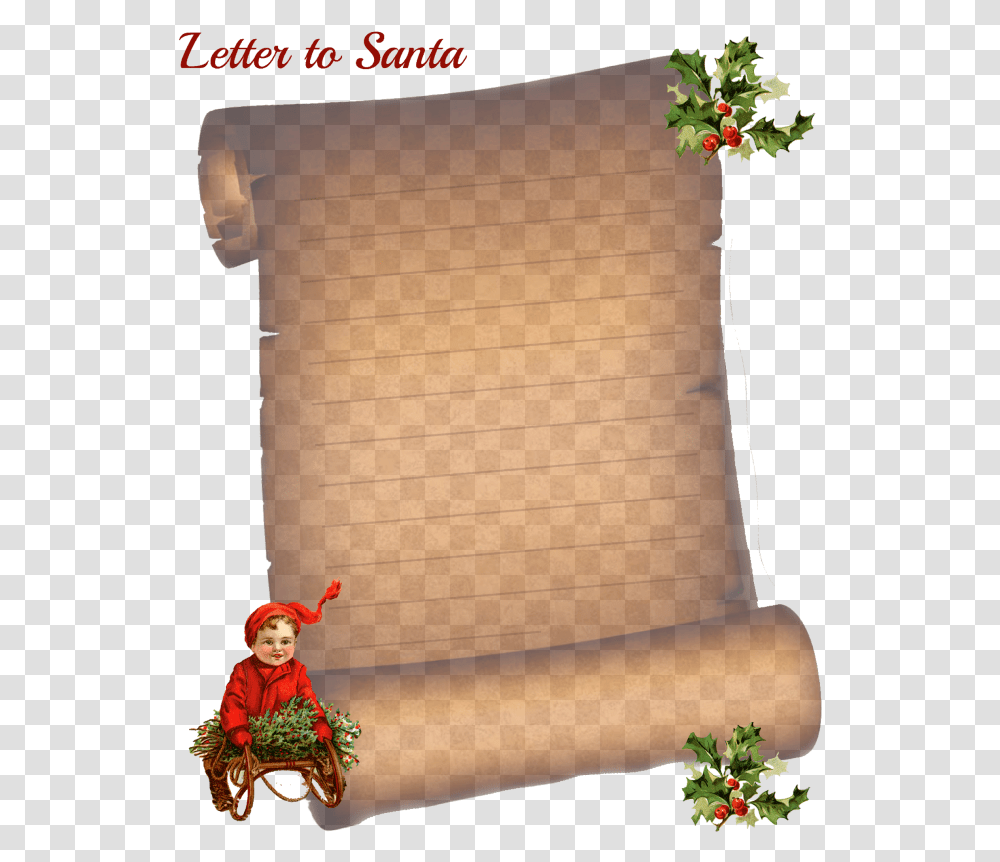 Letter To Santa Scroll, Plant, Furniture, Couch, Flower Transparent Png