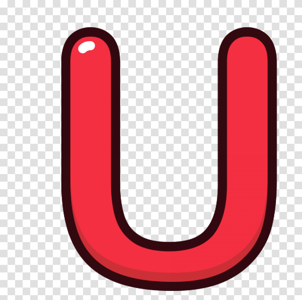 Letter U Red Icon, Alphabet, Word, Number Transparent Png
