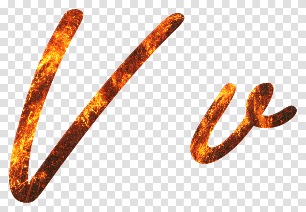 Letter V Fire Embers Lava Font Write Type Fonts V Letter Dp For Whatsapp, Axe, Tool, Rust, Animal Transparent Png