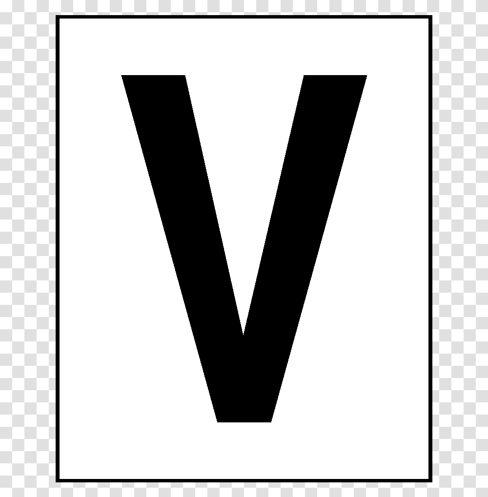 Letter V Sticker Black, Word, Alphabet Transparent Png
