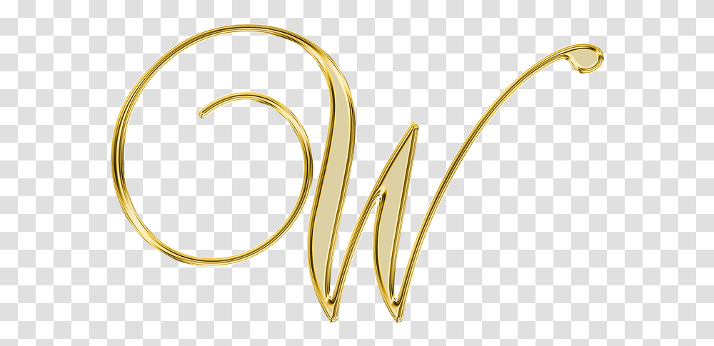 Letter W Download Image Gold Letter W, Accessories, Accessory, Jewelry, Brass Section Transparent Png