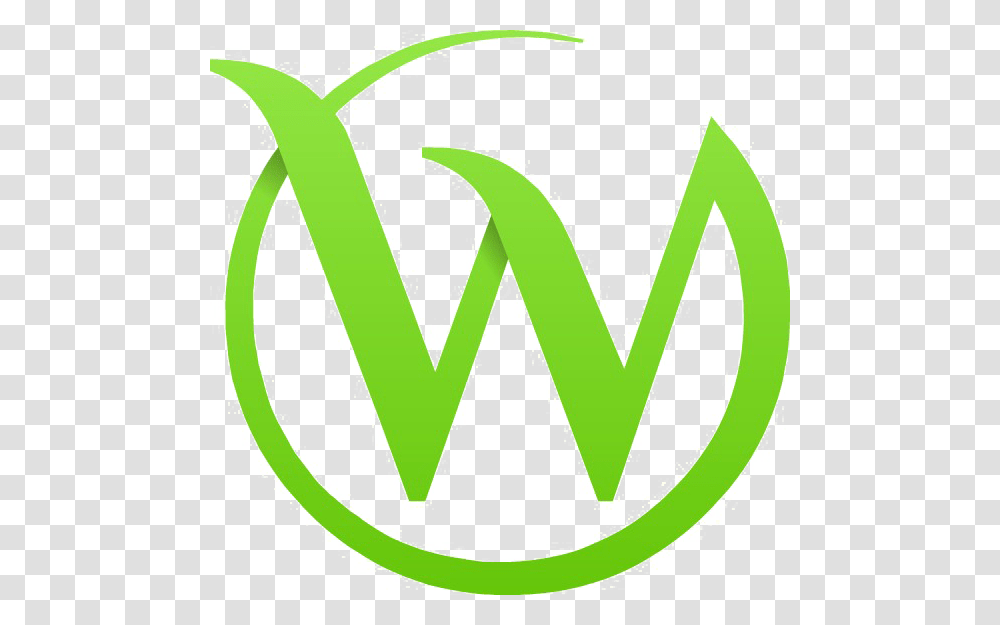 Letter W Image Vector Clipart, Logo, Plant, Green Transparent Png