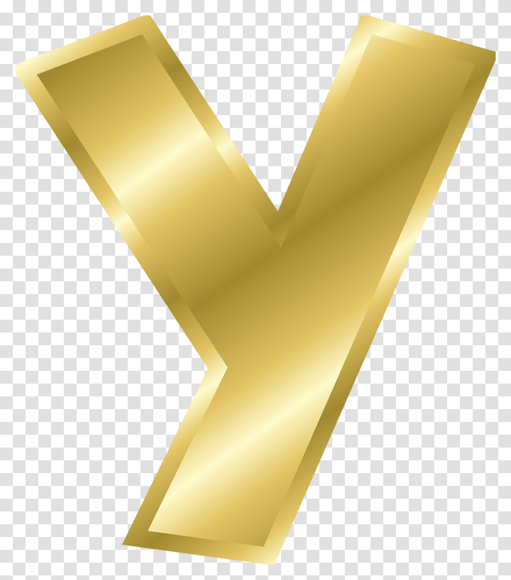 Letter Y Capital Letter Alphabet Image Gold Gold Alphabet Letters Y, Lamp, Trophy, Gold Medal Transparent Png