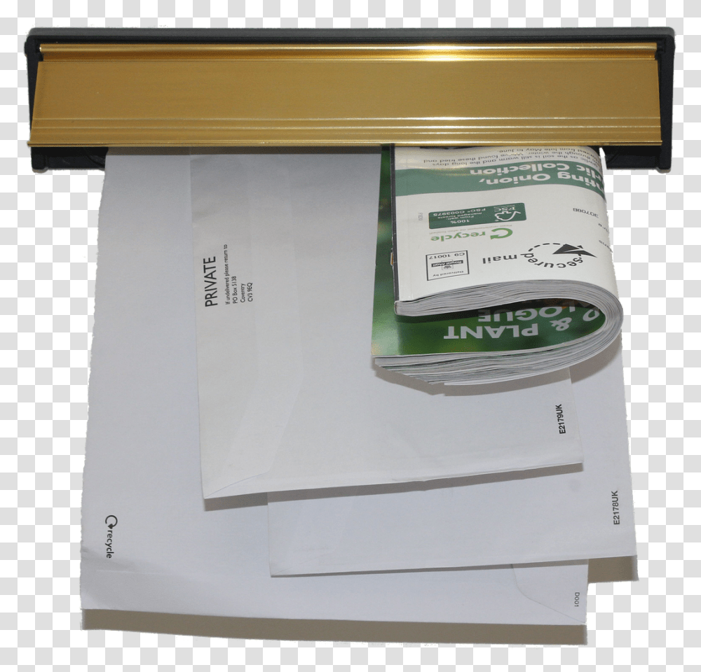 Letterbox Envelope Mail Junk Letter Box, Furniture, Machine, First Aid, Drawer Transparent Png