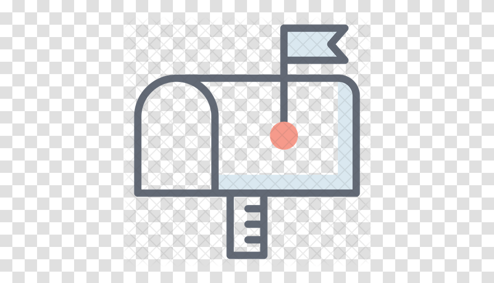 Letterbox Icon Of Colored Outline Style Horizontal, Fence, Barricade, Grille, Hole Transparent Png