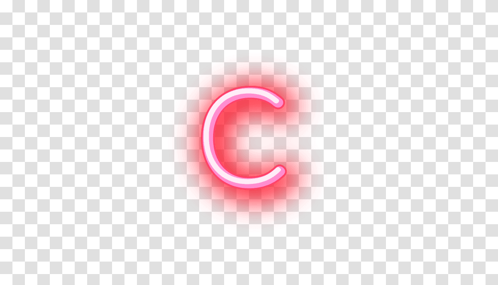 Letterhead Red Neon Font C, Alphabet, Tape, Heart Transparent Png