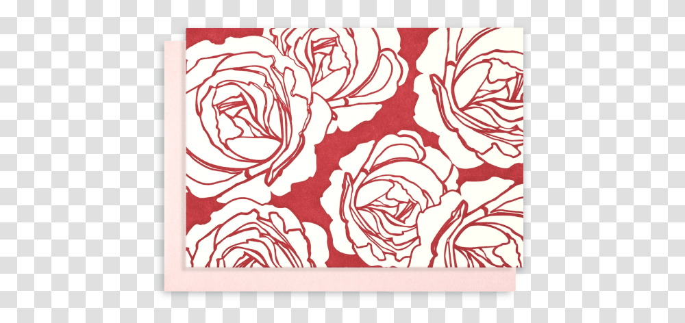 Letterpress Notecards Garden Roses, Floral Design, Pattern, Graphics, Art Transparent Png