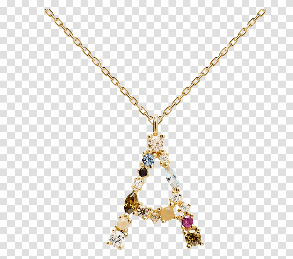 Letters Gold Necklaces Pd Paola Letter Necklace Silver, Jewelry, Accessories, Accessory, Pendant Transparent Png