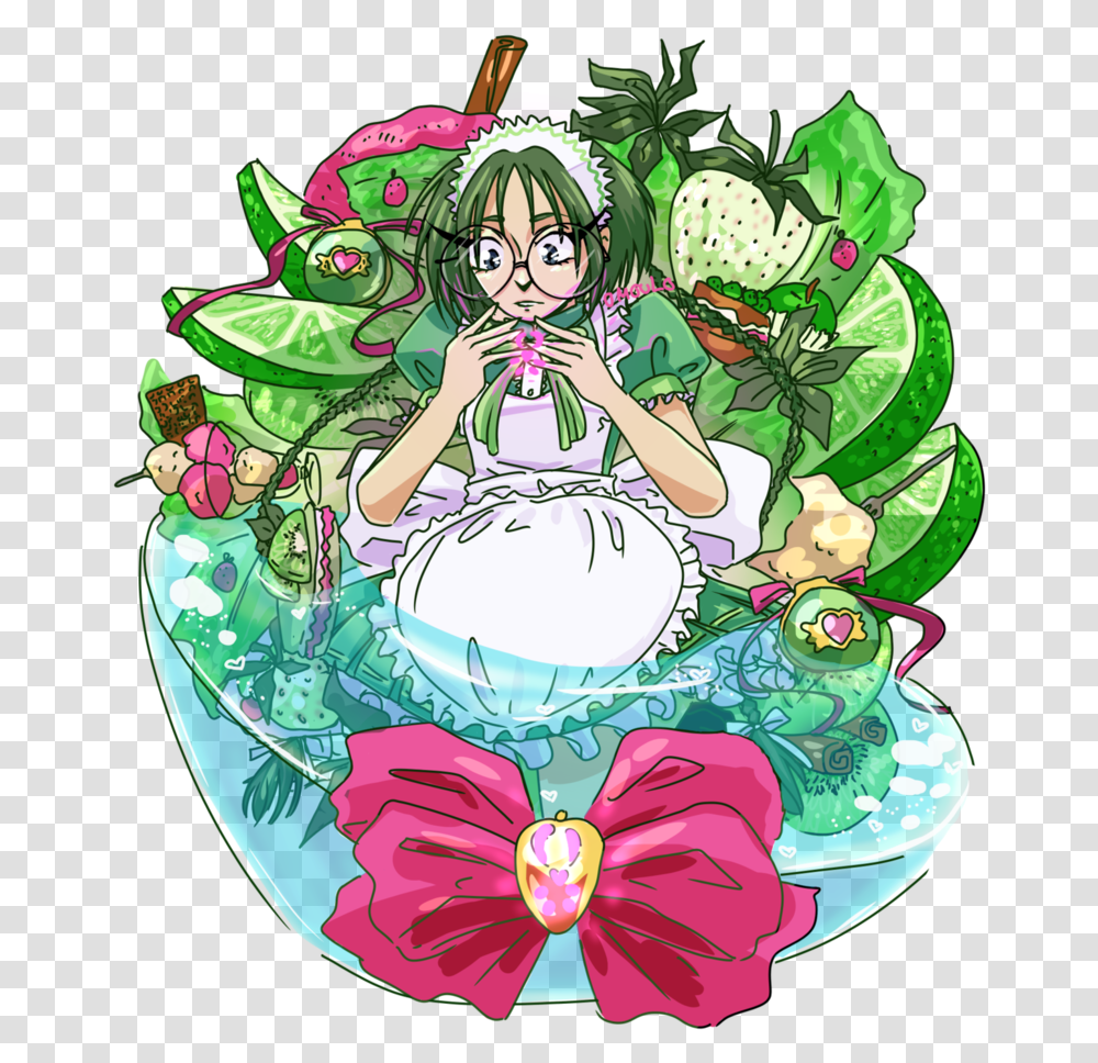 Lettuce By Omoulo Cartoon, Manga, Comics, Book, Birthday Cake Transparent Png