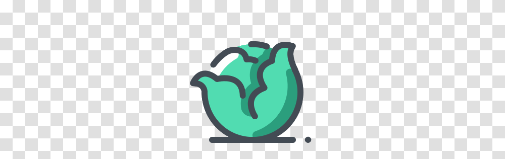 Lettuce Salad Icon, Painting, Food, Hand Transparent Png