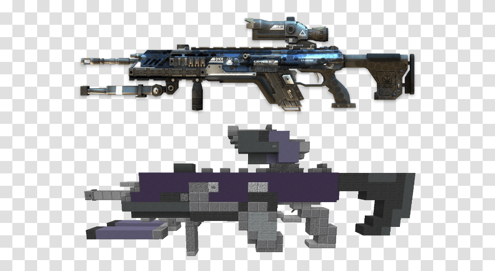 Leupold Mk4 3 Titanfall 2 Dmr, Gun, Weapon, Weaponry, Minecraft Transparent Png