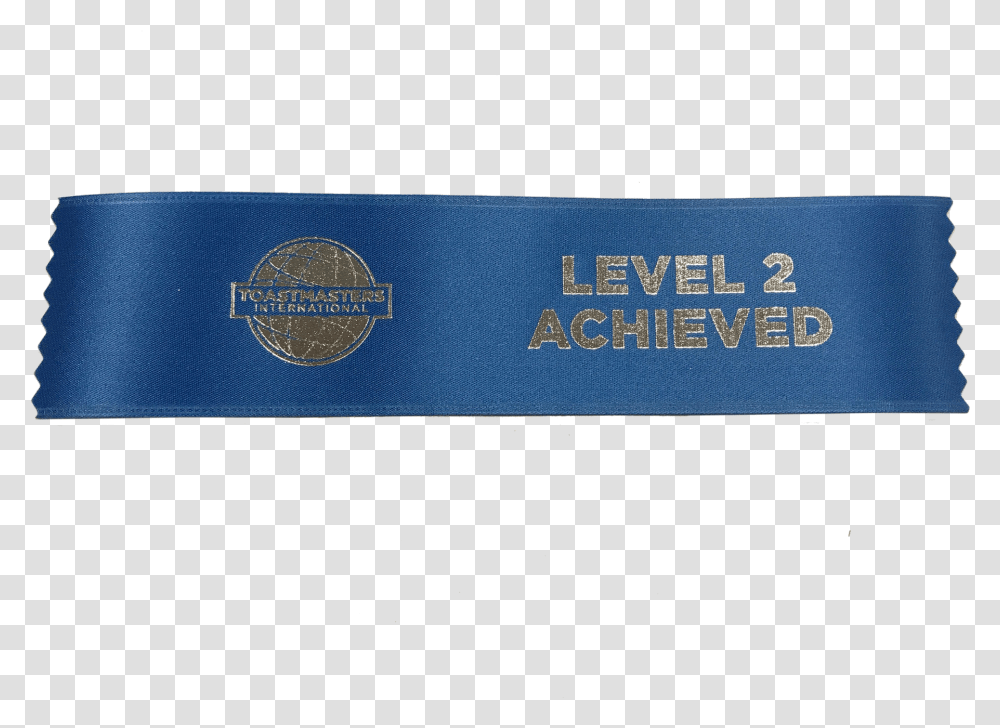 Level 2 Achieved Ribbon Solid, Text, Id Cards, Document, Business Card Transparent Png