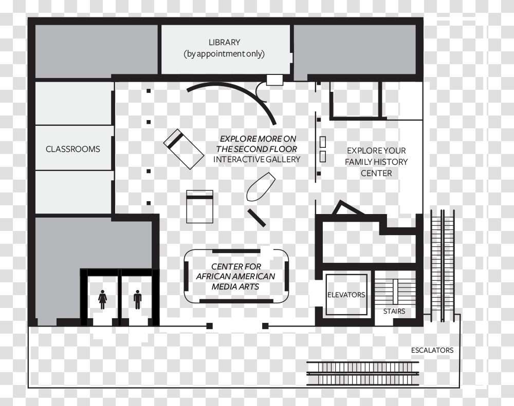 Level 2 Floor Map African American Museum Floor Plan, Plot, Diagram Transparent Png
