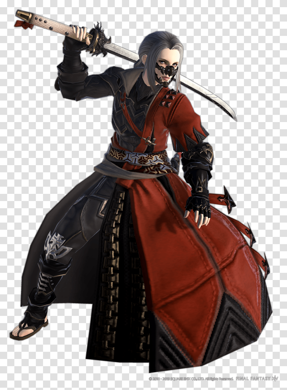 Level 80 Samurai Gear Ffxiv, Person, Human, Costume, Ninja Transparent Png
