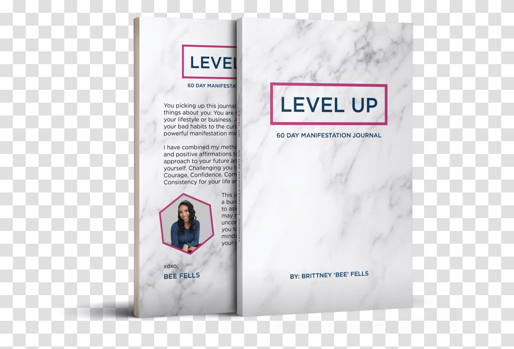 Level Up Journal Mockup Download Flyer, Person, Human, Id Cards Transparent Png