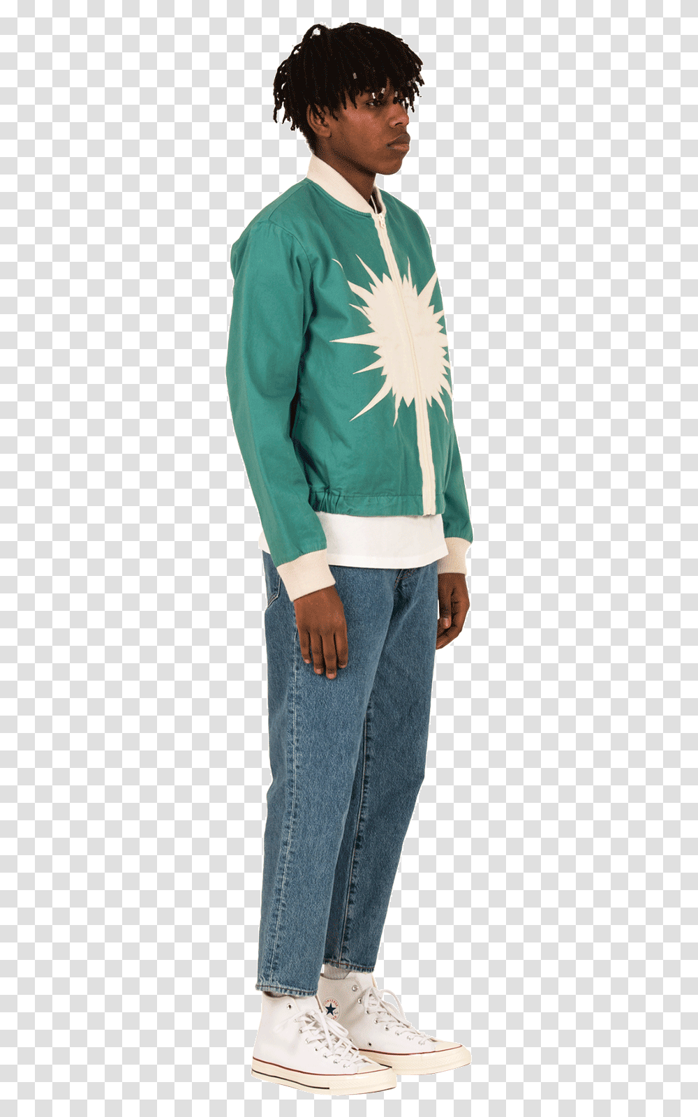 Levi's Coats Amp Jackets Lvc Starburst Bomber Green Standing, Sleeve, Long Sleeve, Person Transparent Png