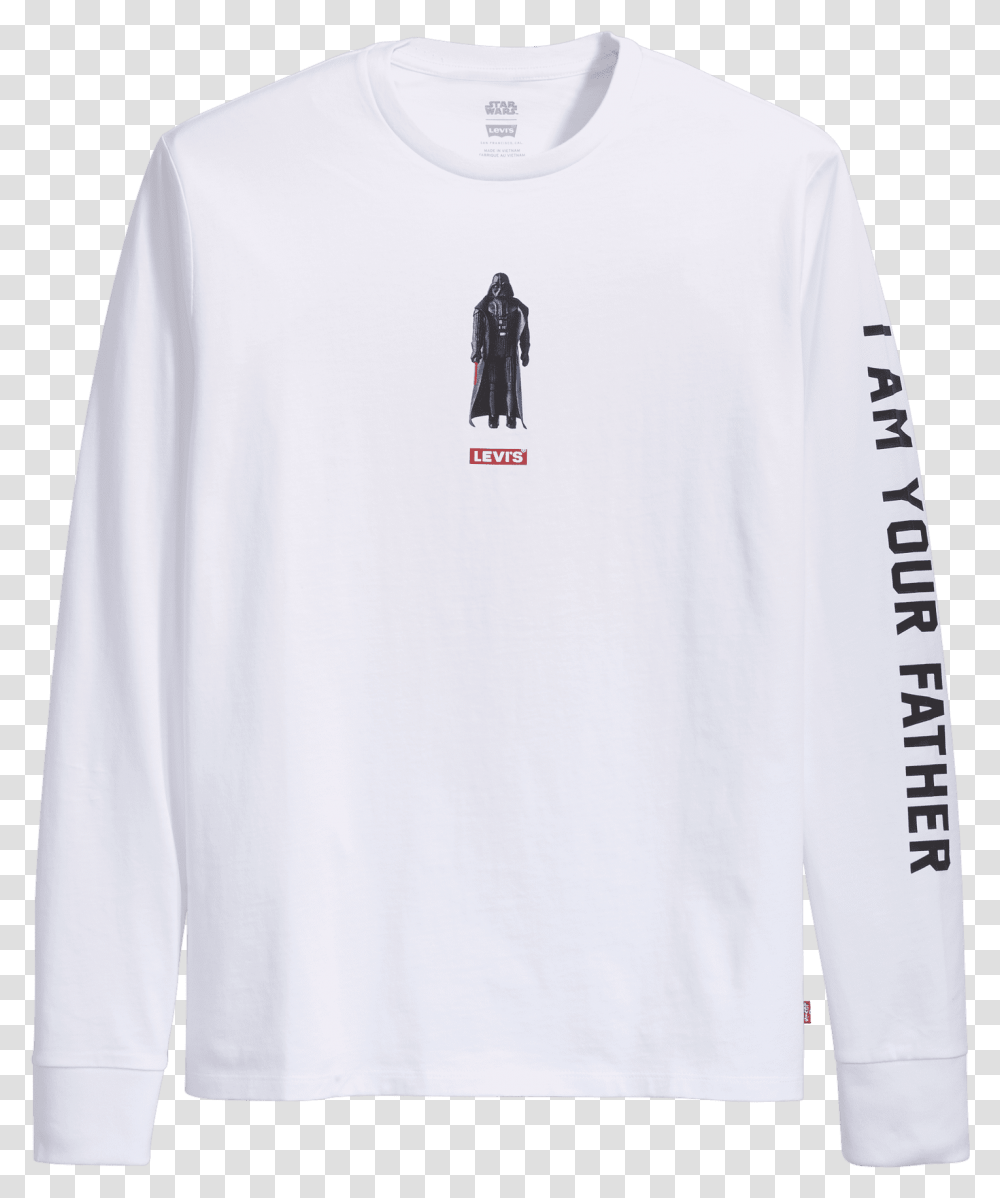 Levi's X Star Wars Darth Vader I Am Your Father Crewneck Star Wars Levis Darth Vader, Sleeve, Apparel, Long Sleeve Transparent Png