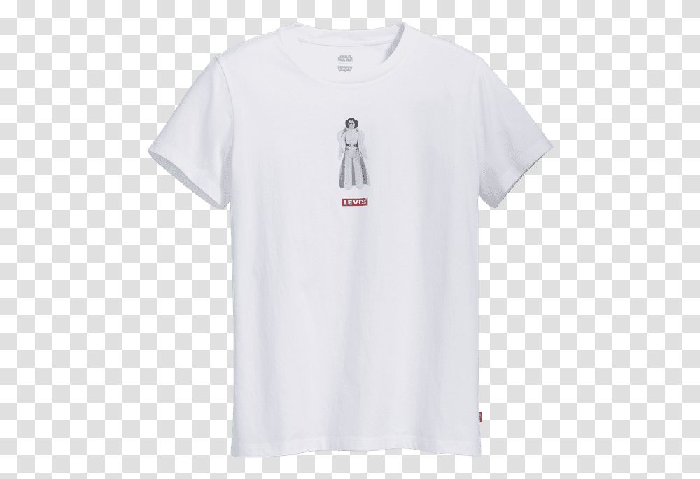 Levi's X Star Wars Princess Leia T Shirt Levi's X Star Wars, Apparel, T-Shirt, Person Transparent Png