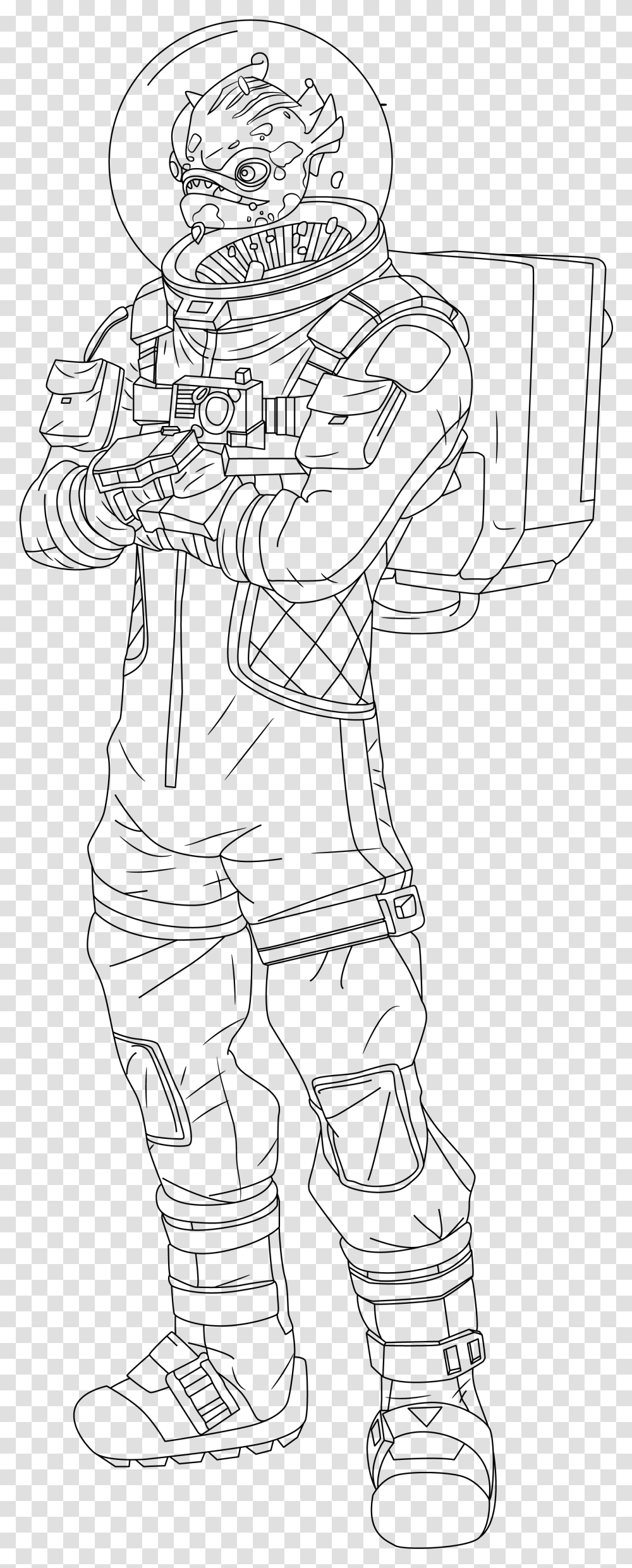 Leviathan Fortnite Coloring Page, Gray, World Of Warcraft Transparent Png