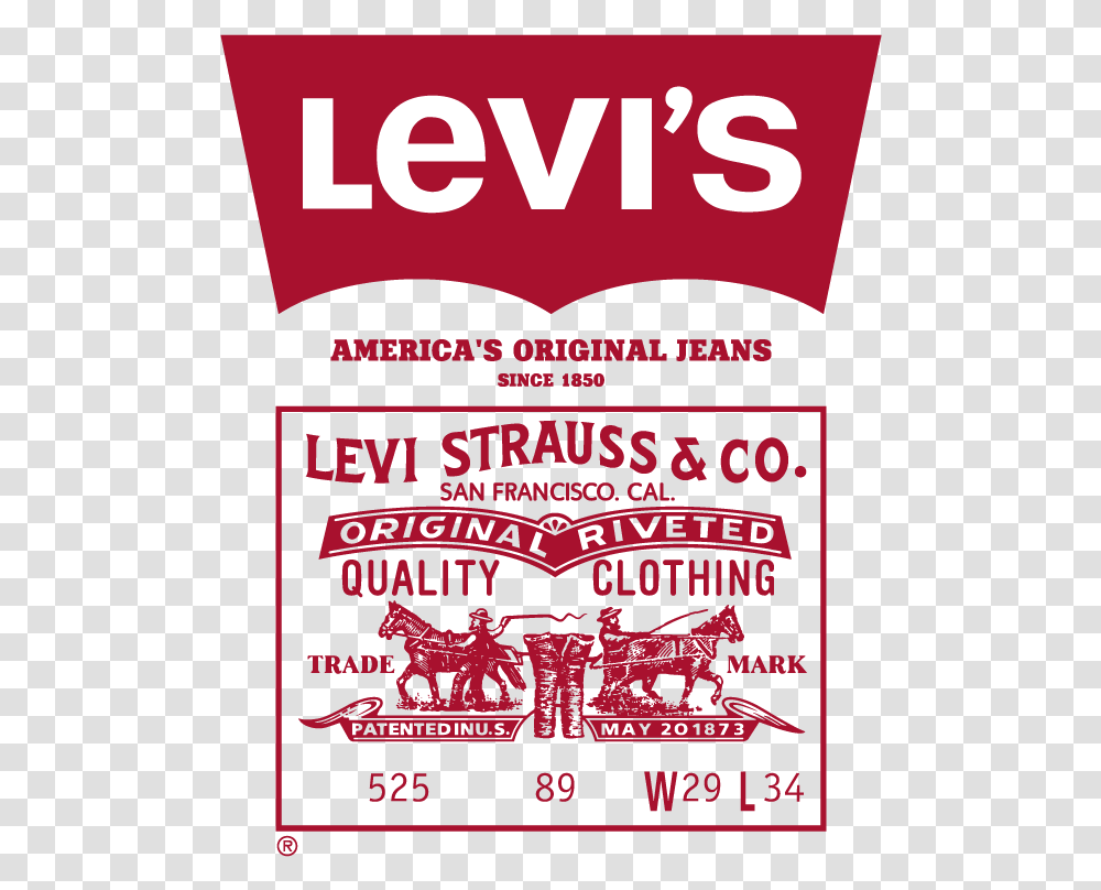 Levis Americas Original Riveted Jeans Logo Vector Levis Strauss Logo, Poster, Advertisement, Flyer, Paper Transparent Png