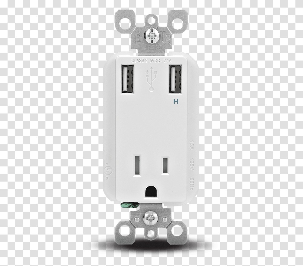 Leviton Usb Chargertamper Resistant Receptacle, Electrical Outlet, Electrical Device, Adapter, Plug Transparent Png