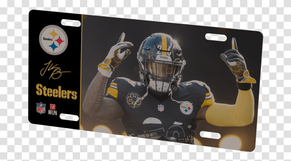 Levon Bell Logos And Uniforms Of The Pittsburgh Steelers, Helmet, Apparel, Person Transparent Png
