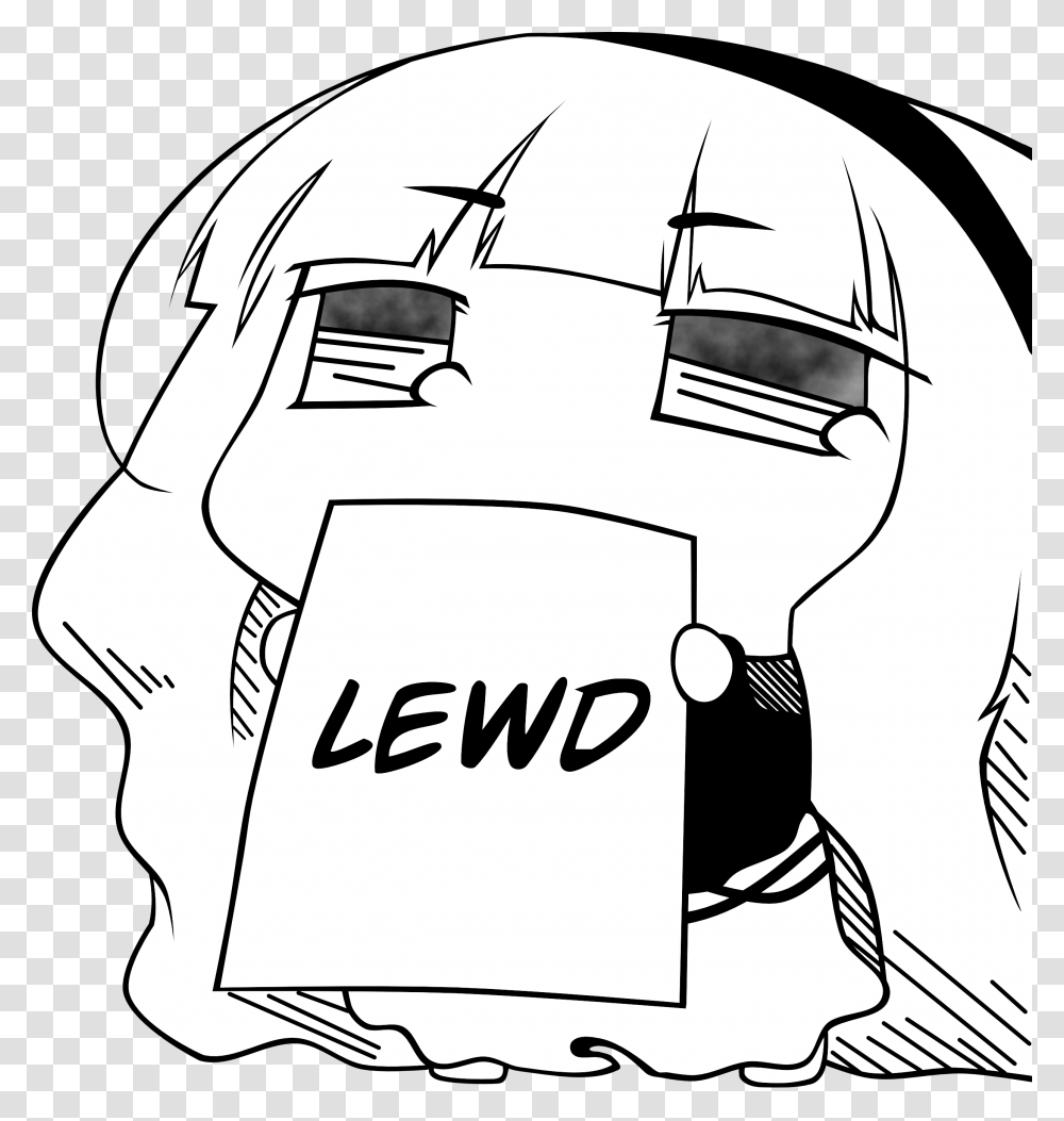 Lewd Anime Girl Sign, Manga, Comics, Book, Pillow Transparent Png