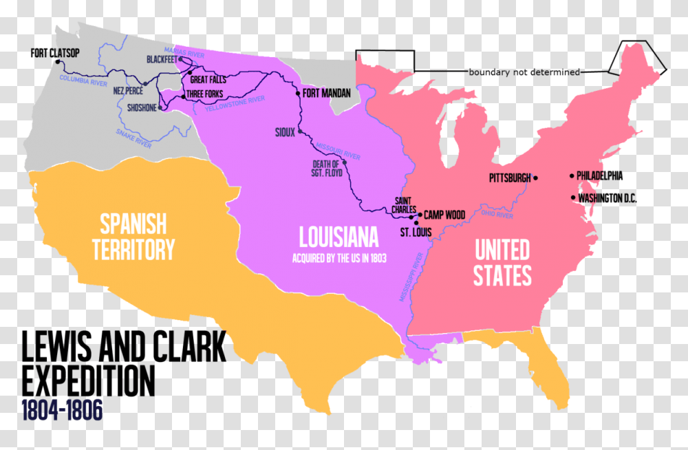 Lewis And Clark Expedition, Map, Diagram, Plot, Atlas Transparent Png