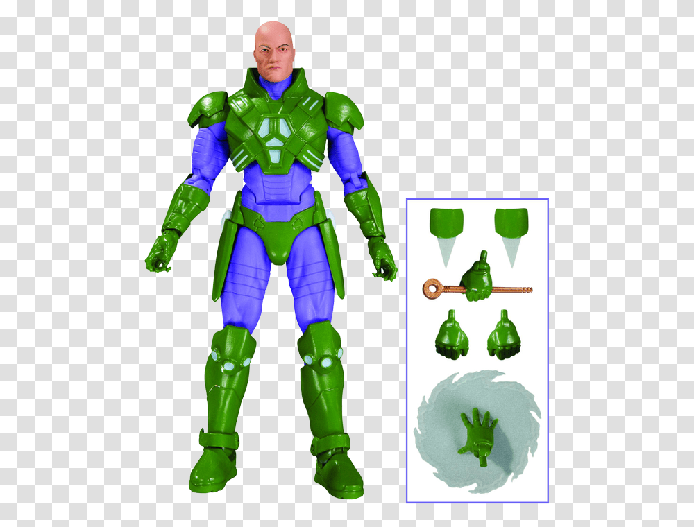 Lex Luthor Action Figure, Person, Human, Green, Robot Transparent Png