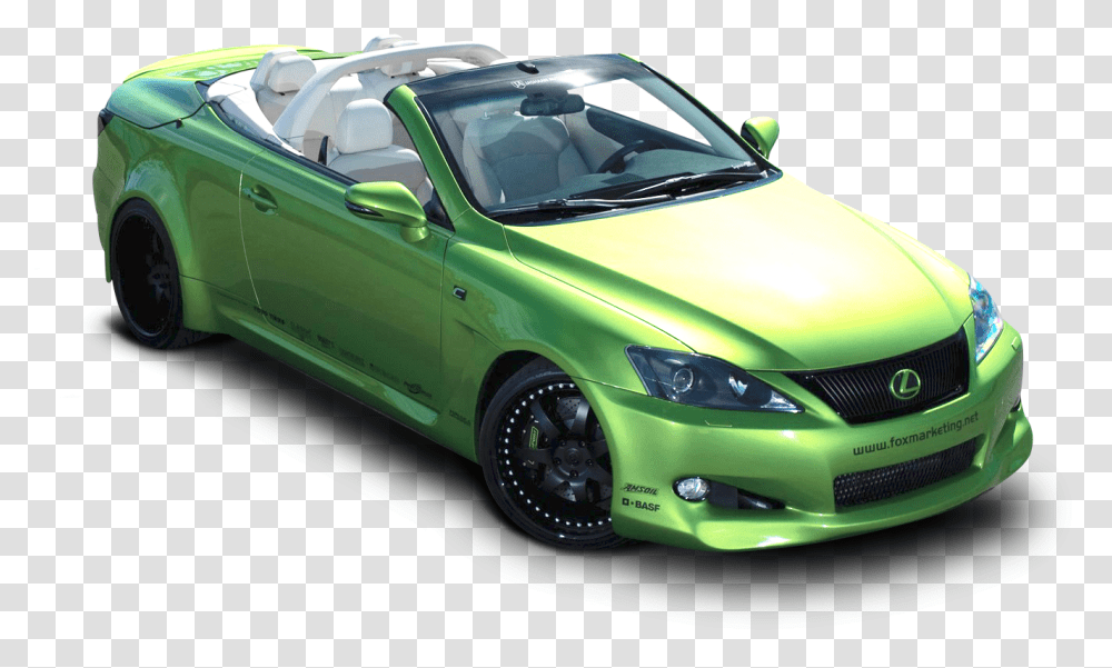 Lexus Is 350c Car Image Green Lexus, Vehicle, Transportation, Sports Car, Convertible Transparent Png