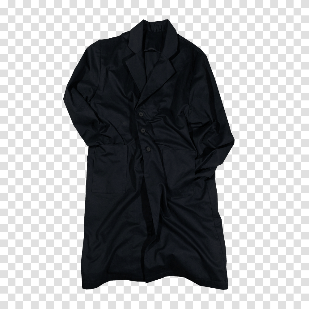 Lf Lab Coat In Black Lofo, Apparel, Overcoat, Trench Coat Transparent Png