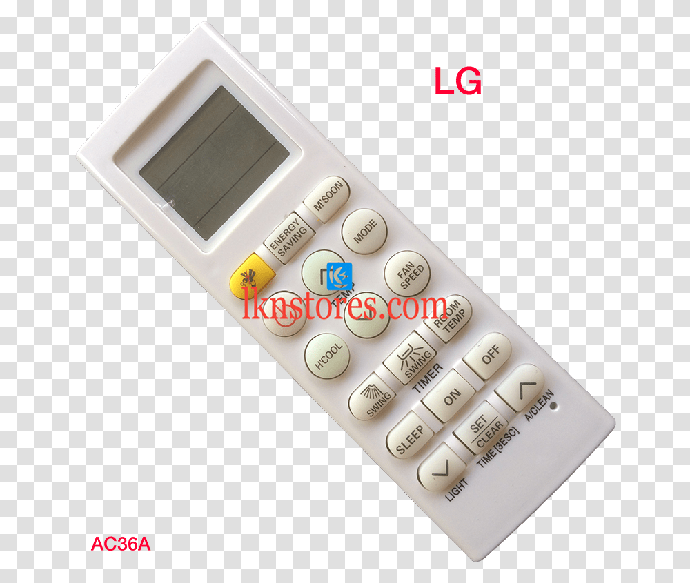 Lg Ac Air Condition Remote Compatible Ac36a Lloyd Ac Remote, Electronics, Remote Control, Calculator Transparent Png