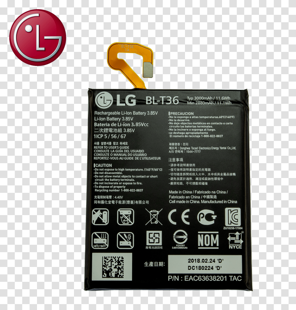 Lg K30 Battery Lg G6 Battery Model, Menu, Adapter, Plug Transparent Png
