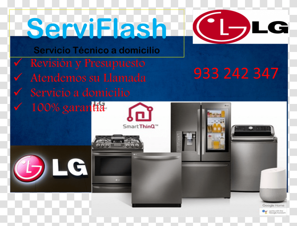 Lg Thinq Appliances, Dishwasher, Refrigerator Transparent Png