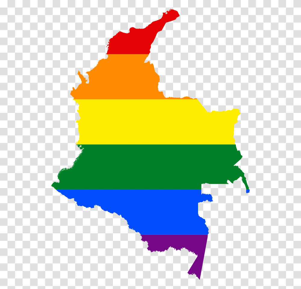 Lgbt Clipart Colombia Flag Map, Plot, Diagram, Atlas Transparent Png