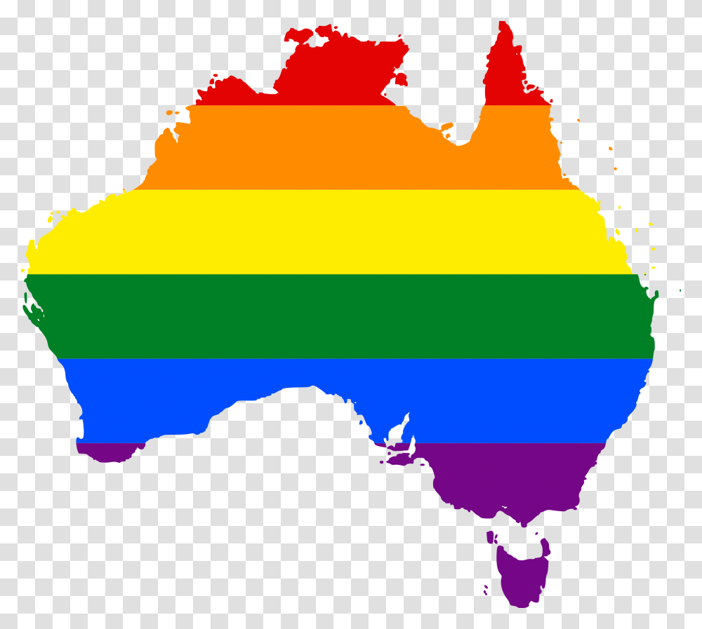 Lgbt Flag Map Of Australia, Nature, Outdoors Transparent Png