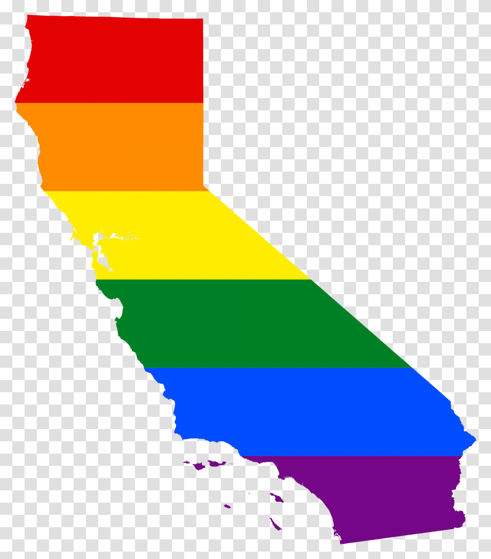 Lgbt Flag Map Of California California Flag Lgbt, Lighting, Person Transparent Png